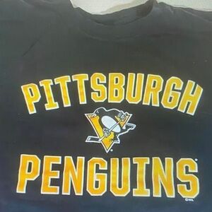 Fanatics Kids Black and Gold Pittsburgh Penguins Tee
